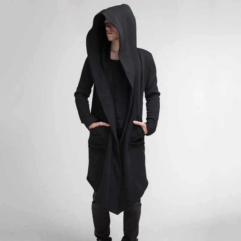Offene Strickjacke Cape Mantel mit Kapuze für Männer Frauen - Image 4