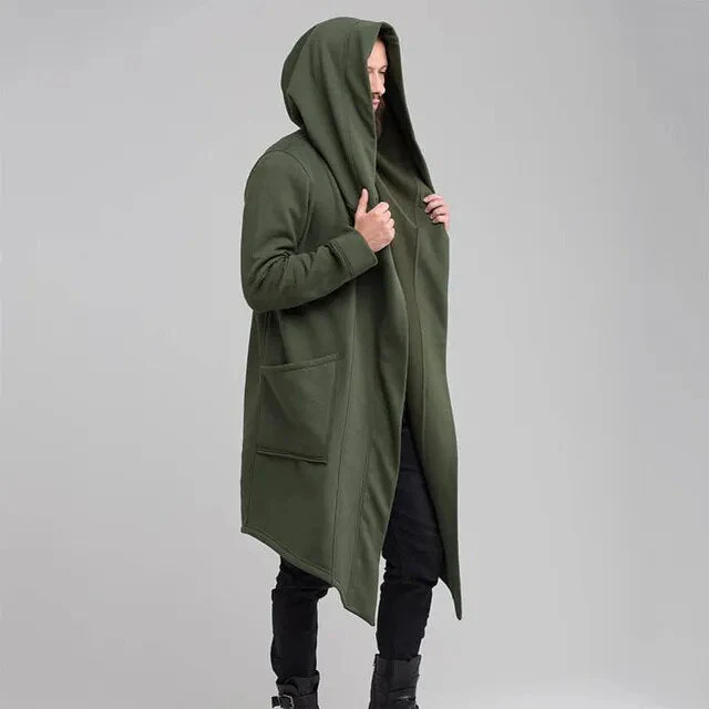 Offene Strickjacke Cape Mantel mit Kapuze für Männer Frauen - Image 7