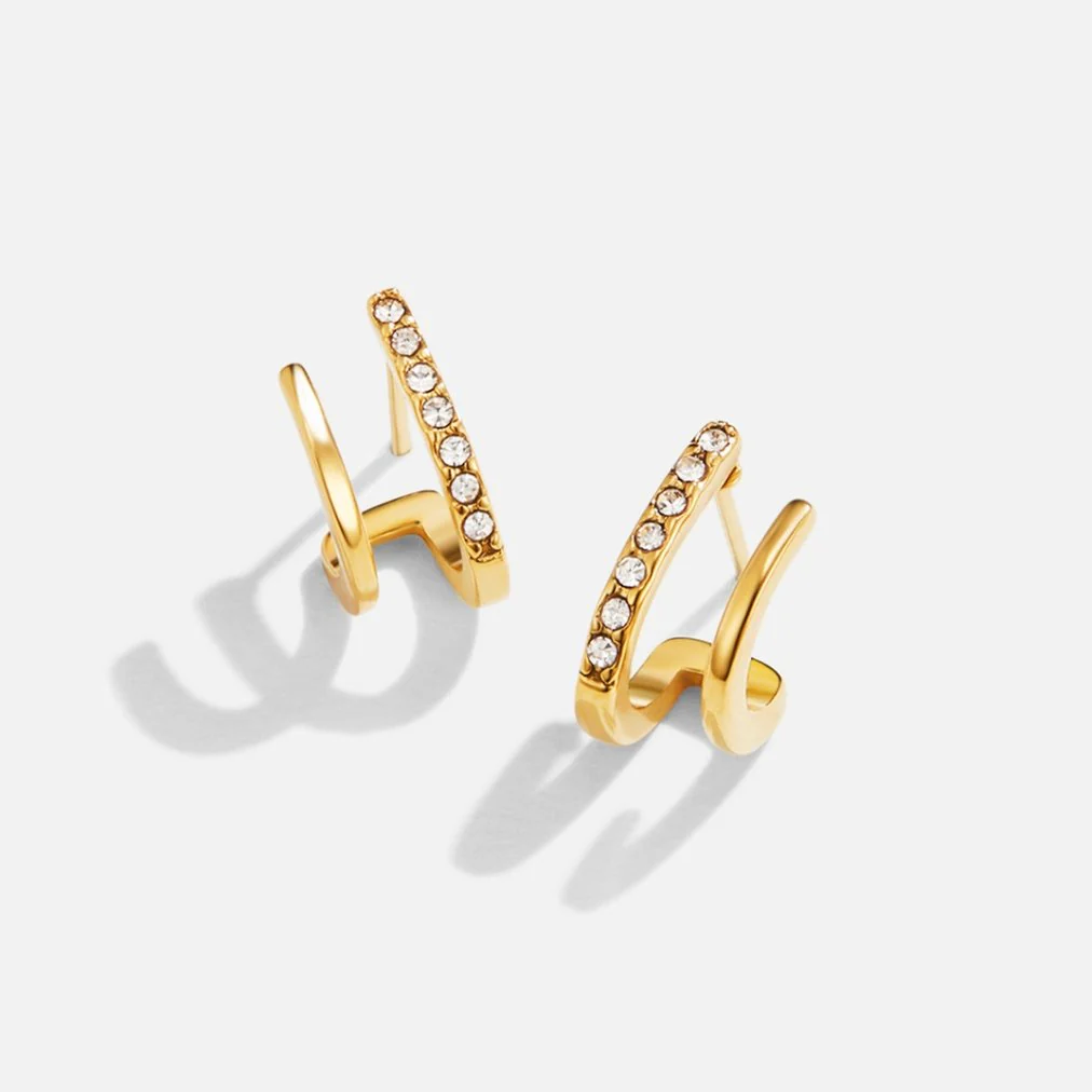 Ohrhänger aus 18K Gold mit Griffkristallen - Image 4
