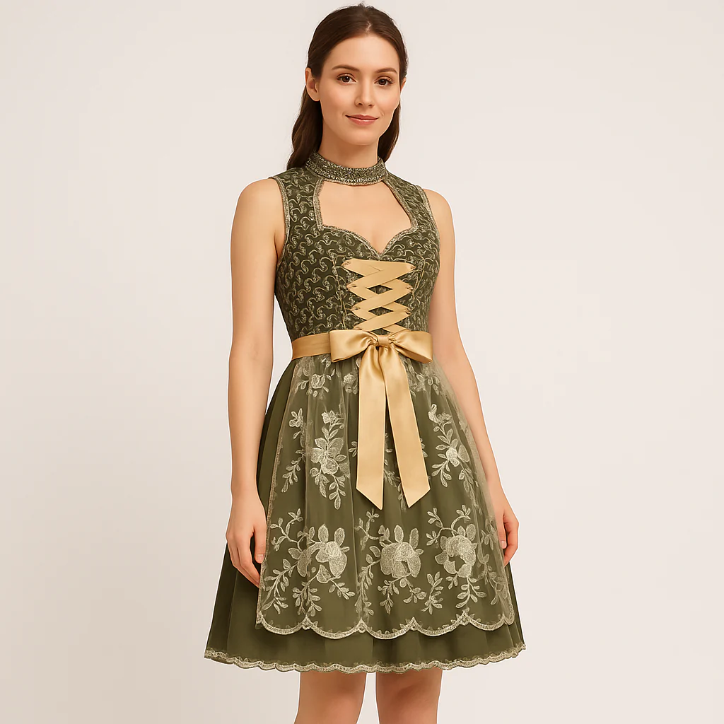 Oktoberfest Dirndl Damen – Mit Schürze - Image 2