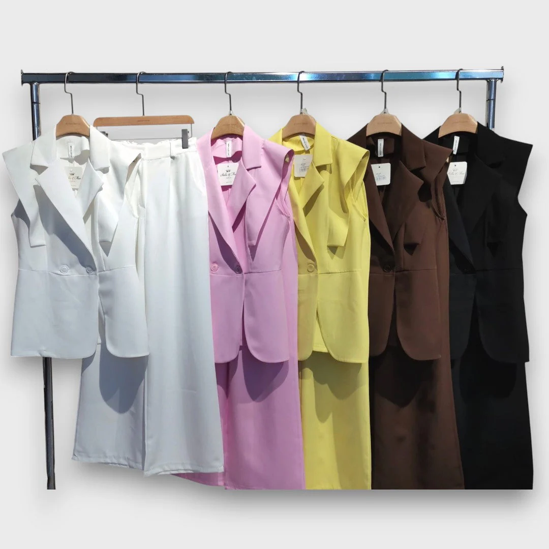 Olanda – Zweiteiler mit Oversize-Blazer und weiter Hose - Image 5