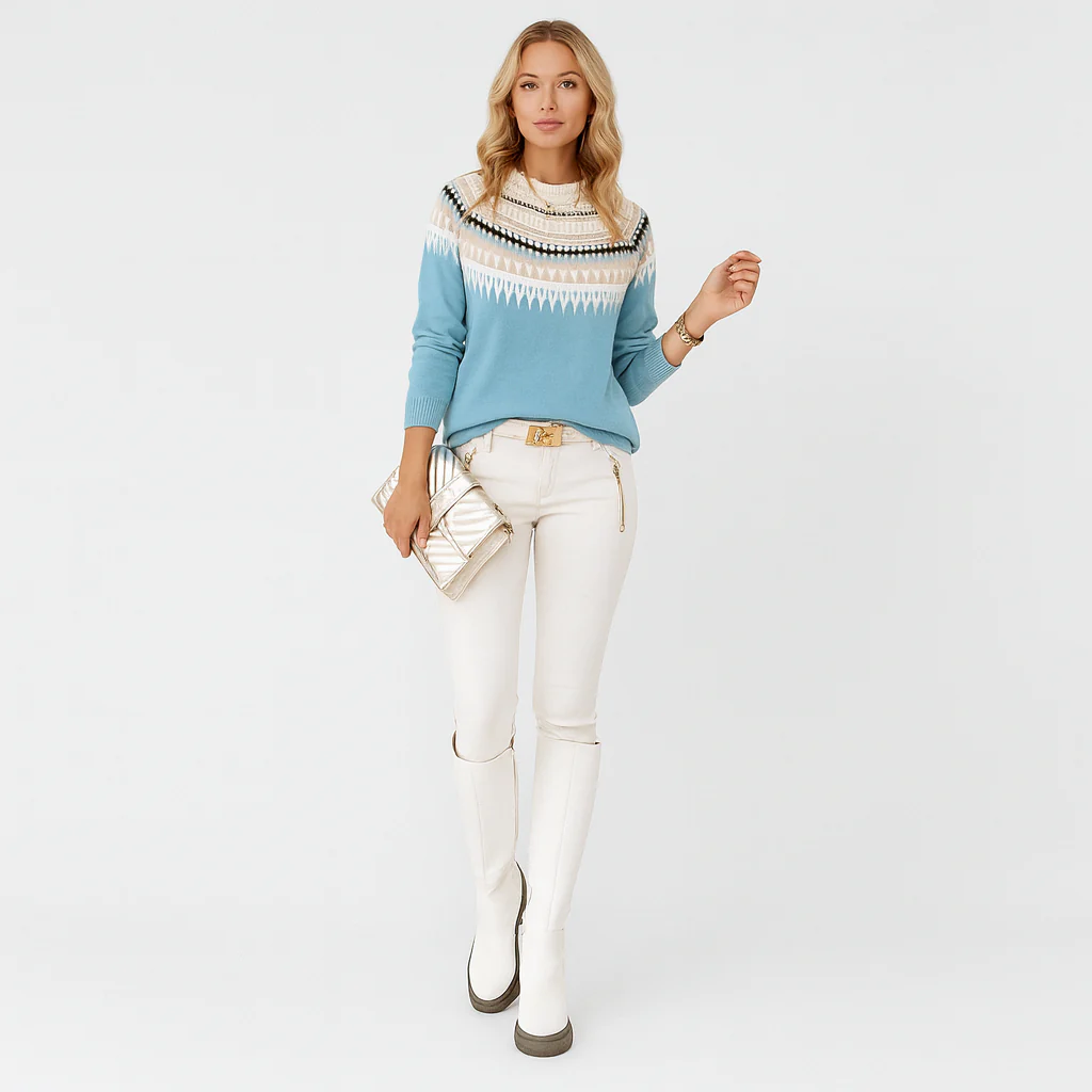 Olivia Norwegerpullover – Damen Pullover mit nordischem Muster - Image 2