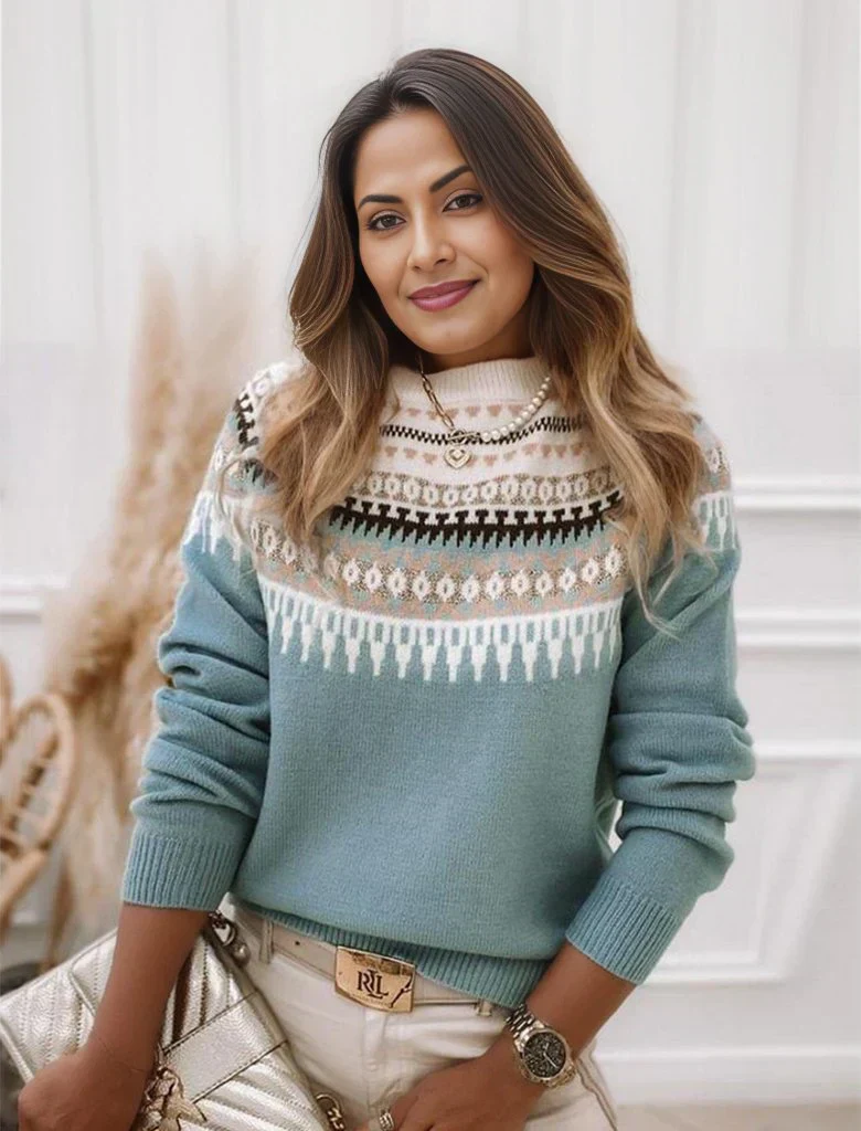 Olivia Norwegerpullover – Damen Pullover mit nordischem Muster - Image 3