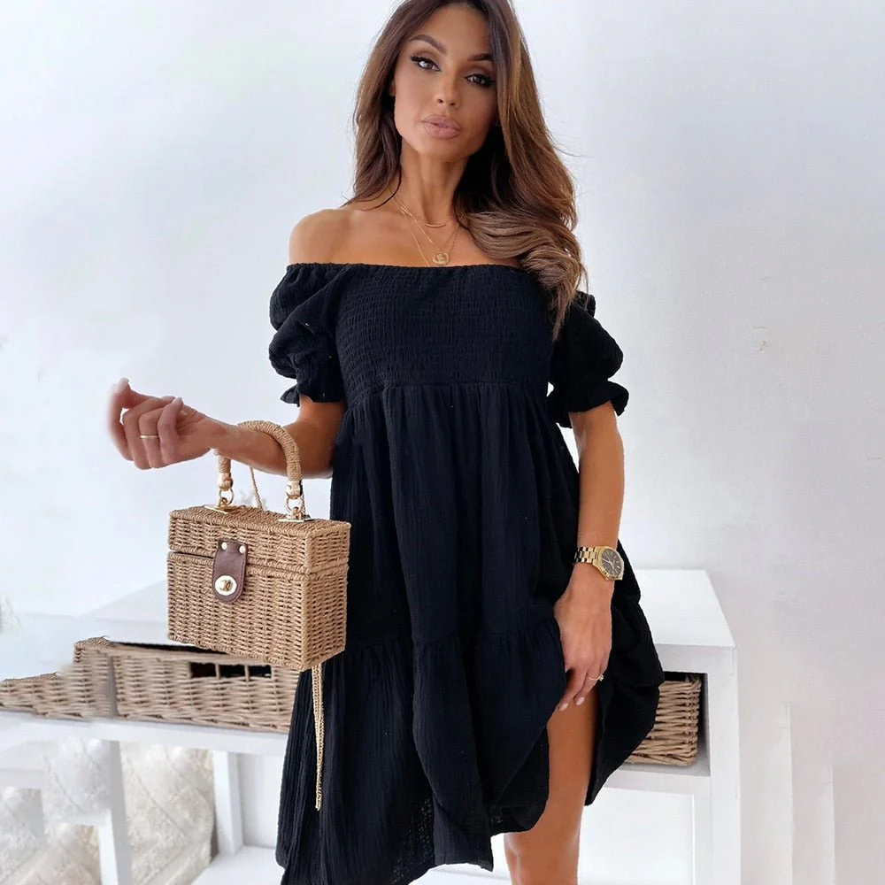 Ophrah | Schickes und elegantes schulterfreies Kleid für Frauen - Image 4
