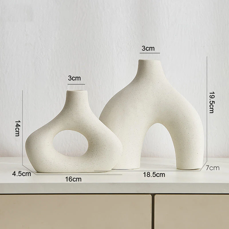 Orbiform Keramikvase – Modernes minimalistisches rundes Design - Image 3