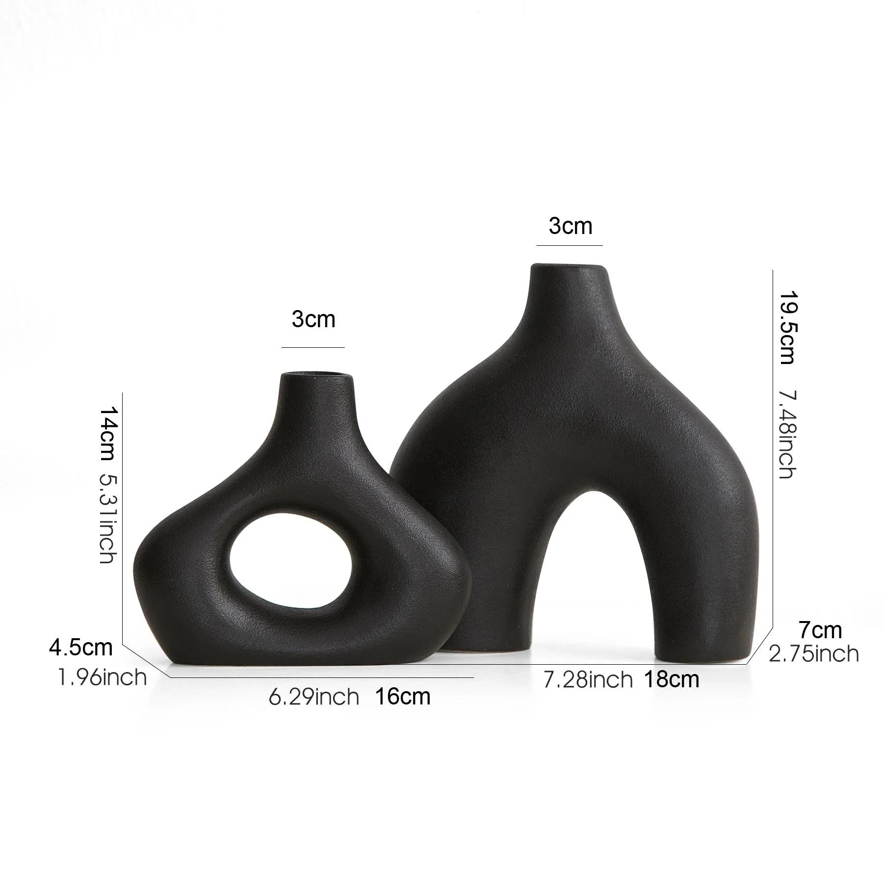 Orbiform Keramikvase – Modernes minimalistisches rundes Design - Image 4
