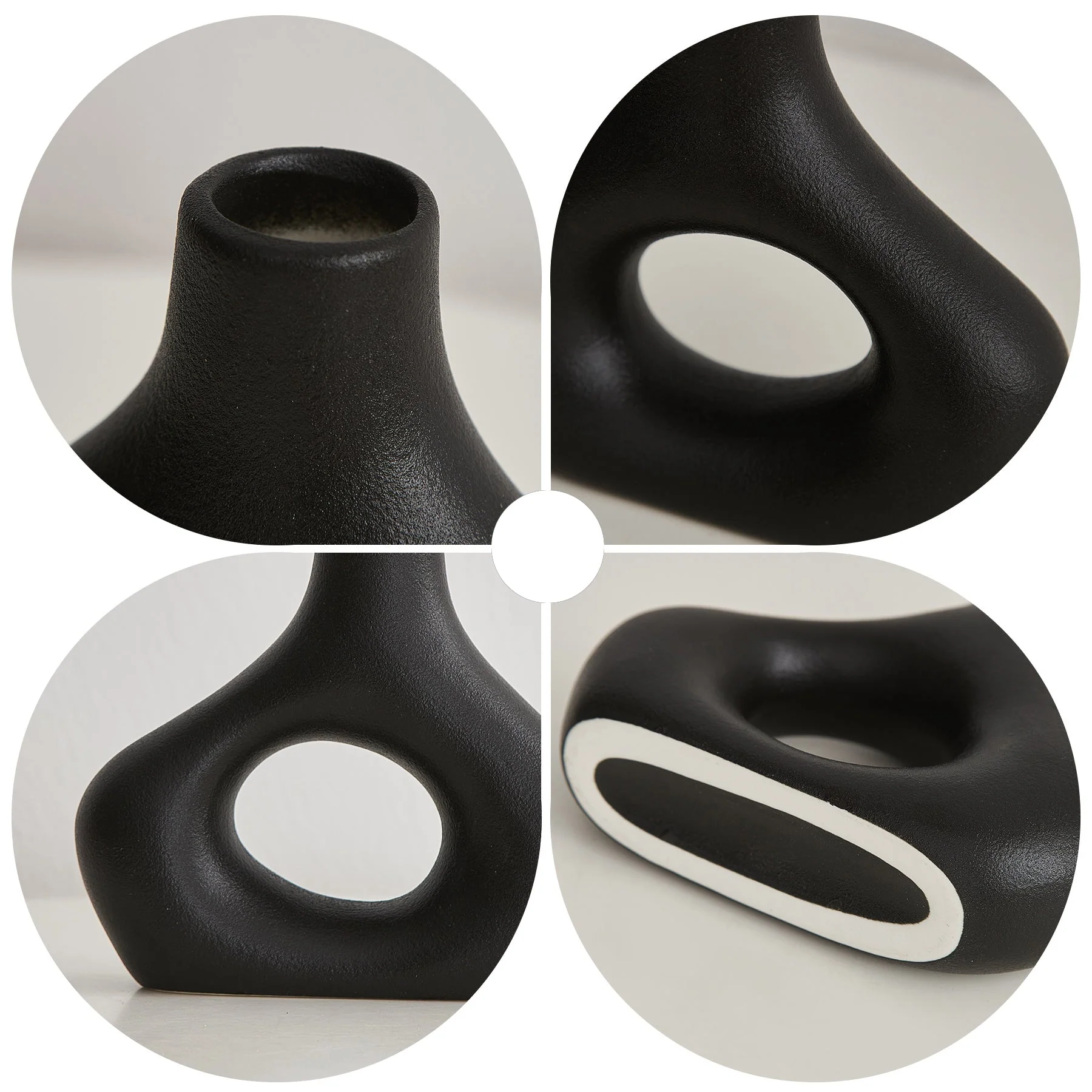 Orbiform Keramikvase – Modernes minimalistisches rundes Design - Image 5