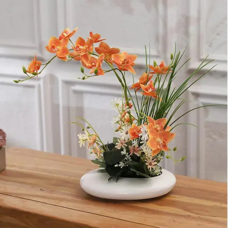 OrchidElegance künstliches Orchideensortiment – Lebensechte Blumenarrangement in einer modernen Vase - Image 2