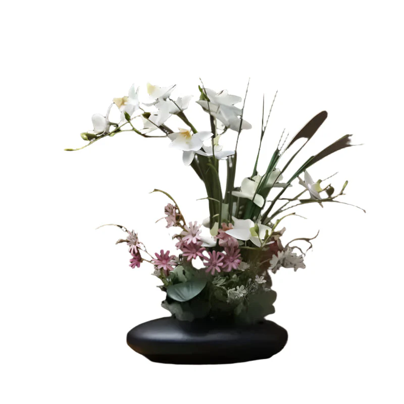 OrchidElegance künstliches Orchideensortiment – Lebensechte Blumenarrangement in einer modernen Vase - Image 6