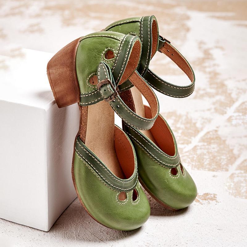 Orthopädische flache Damensandalen mit niedrigem Absatz für optimalen Komfort - Image 8
