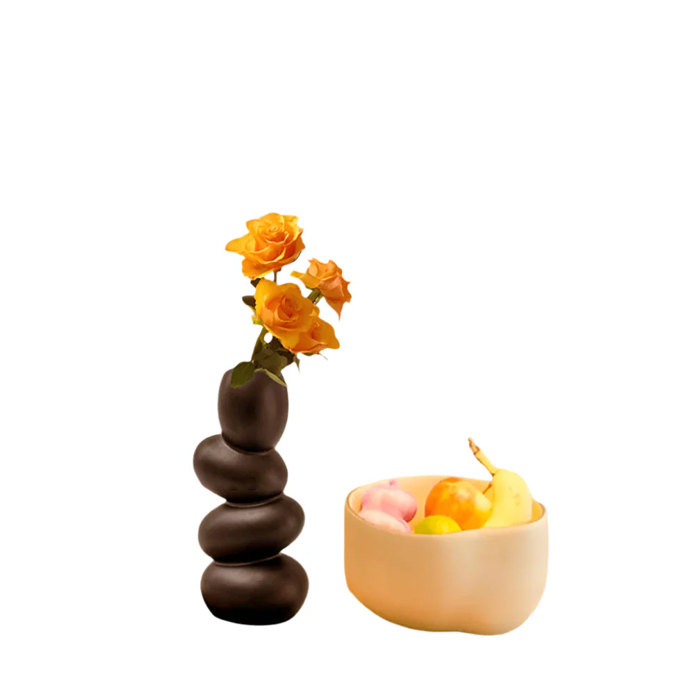 OvaForm Skulpturale Keramikvase – Große eiförmige moderne Mittelpunktdekoration - Image 6