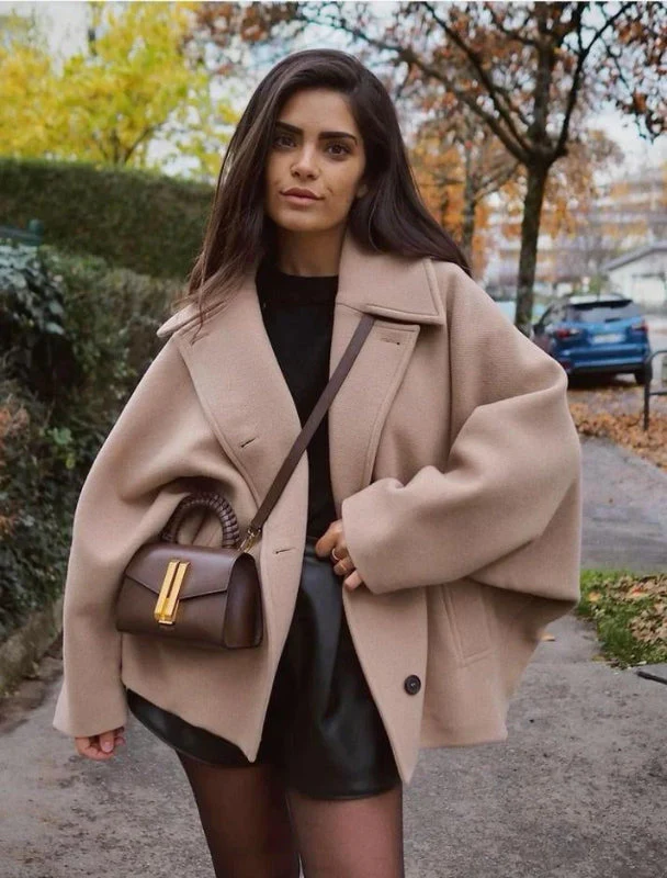Oversize Wintermantel für Damen mit Knöpfen – raffinierter Schnitt für Alltag und Freizeit - Image 3