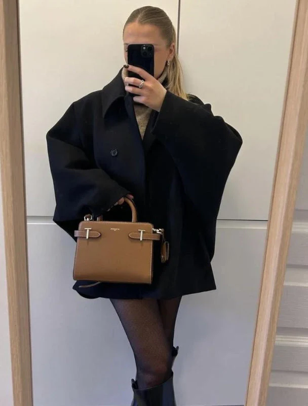 Oversize Wintermantel für Damen mit Knöpfen – raffinierter Schnitt für Alltag und Freizeit - Image 4