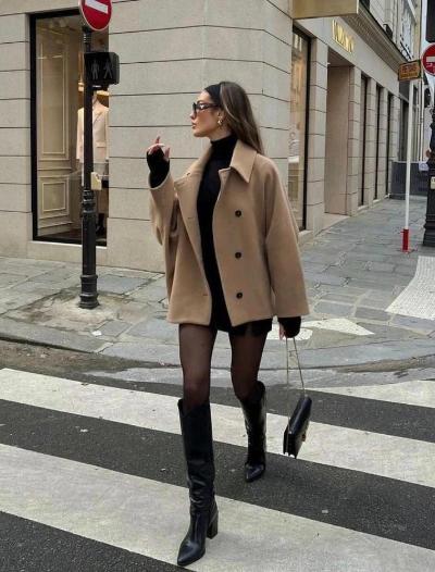 Oversize Wintermantel für Damen mit Knöpfen – raffinierter Schnitt für Alltag und Freizeit - Image 5