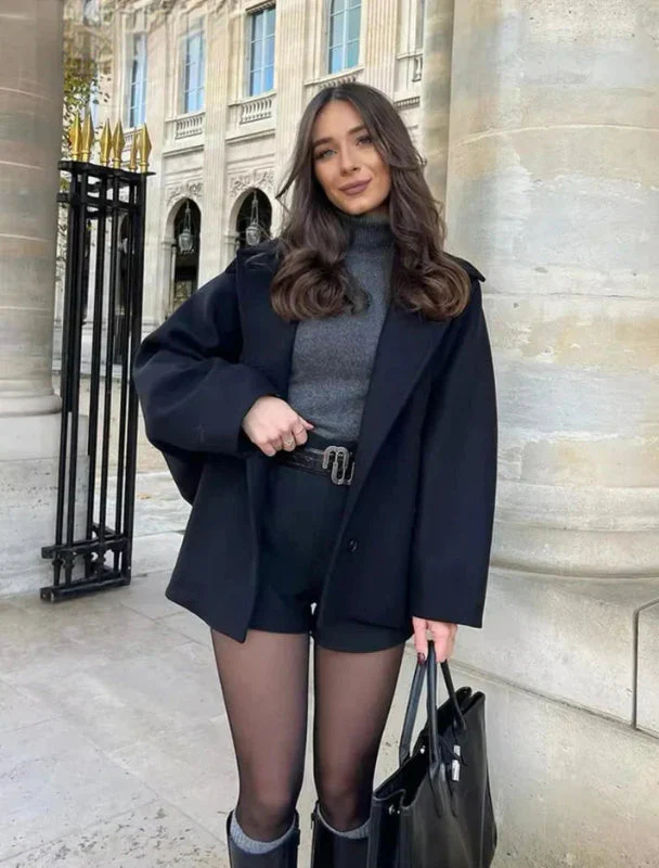 Oversize Wintermantel für Damen mit Knöpfen – raffinierter Schnitt für Alltag und Freizeit - Image 6