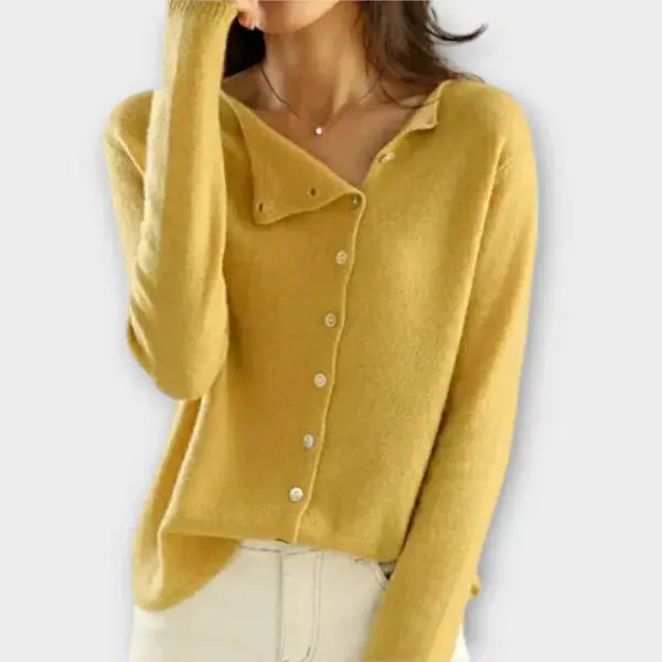 Paige – Weicher Cardigan mit asymmetrischer Knopfleiste - Image 2