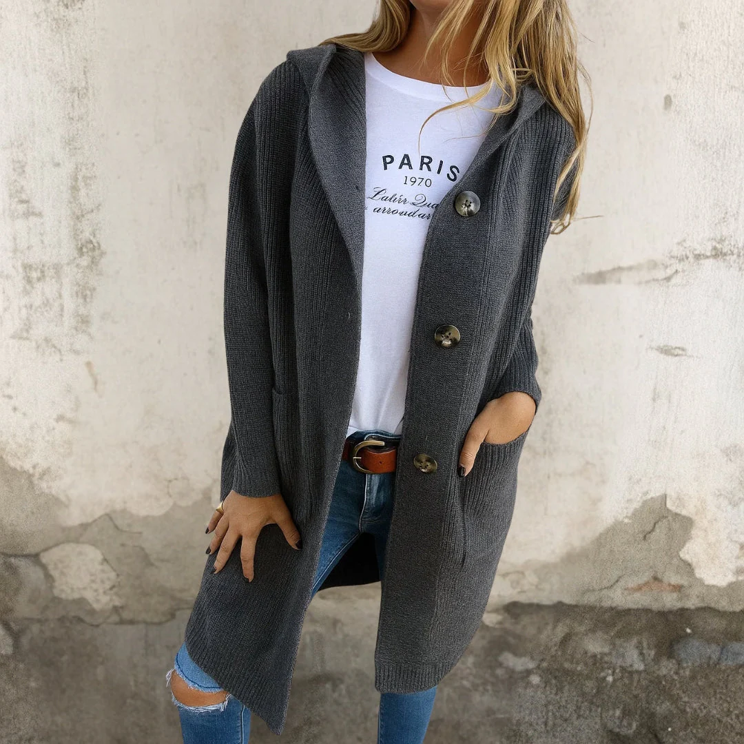 Paula™ | Elegante lange Strickjacke - Image 2