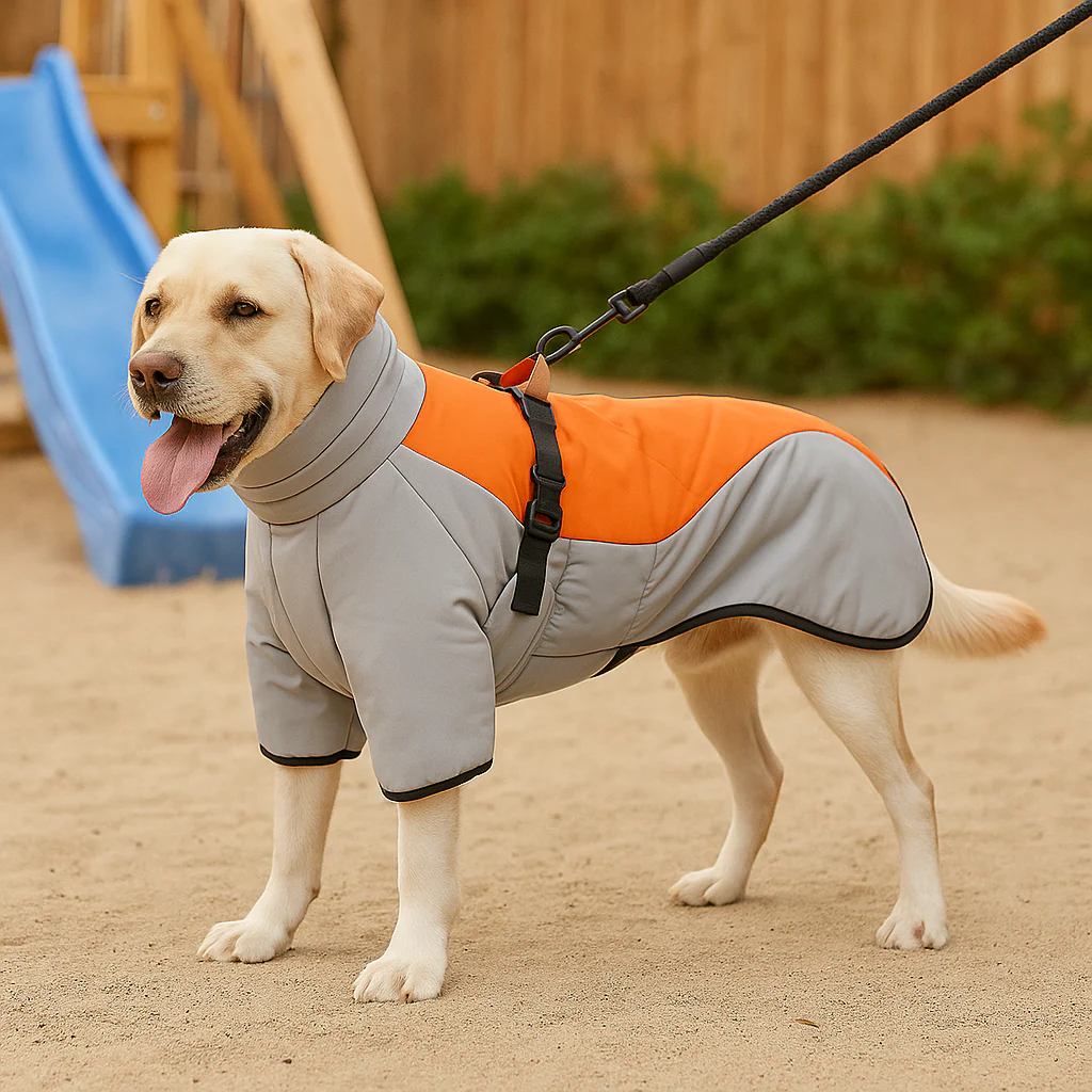 PawEase – Hundejacke mit verstellbarer Passform und integriertem Geschirr - Image 4