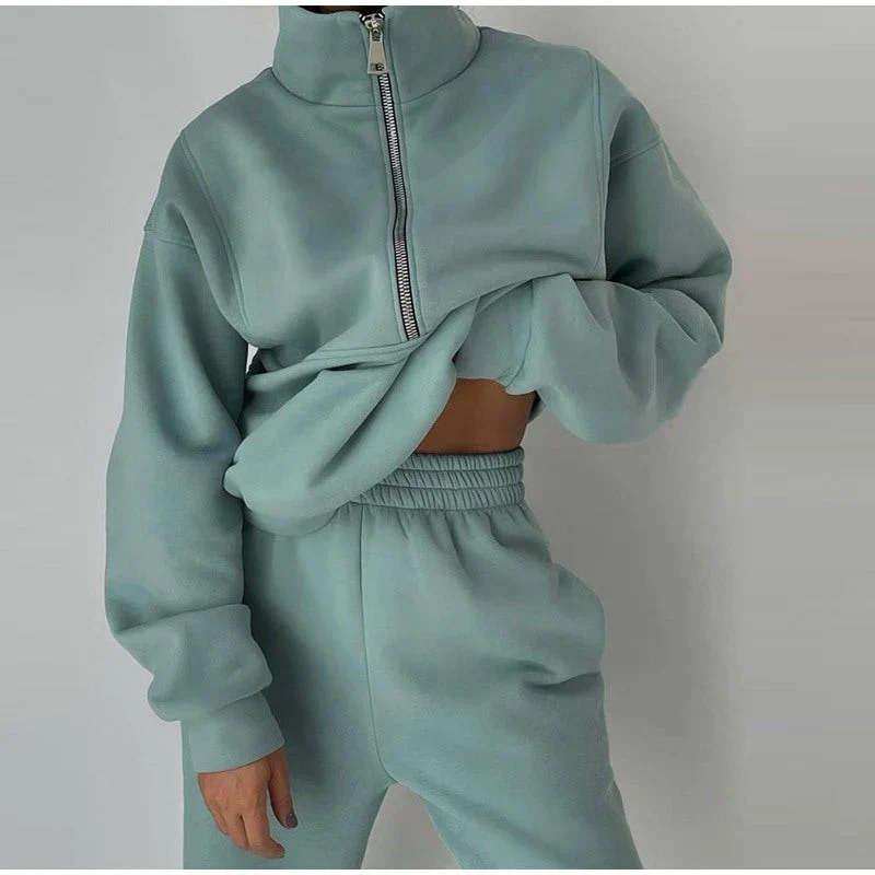 Peja - sweatshirt und hose für damen bekleidung mit reiß verschluss - Image 3