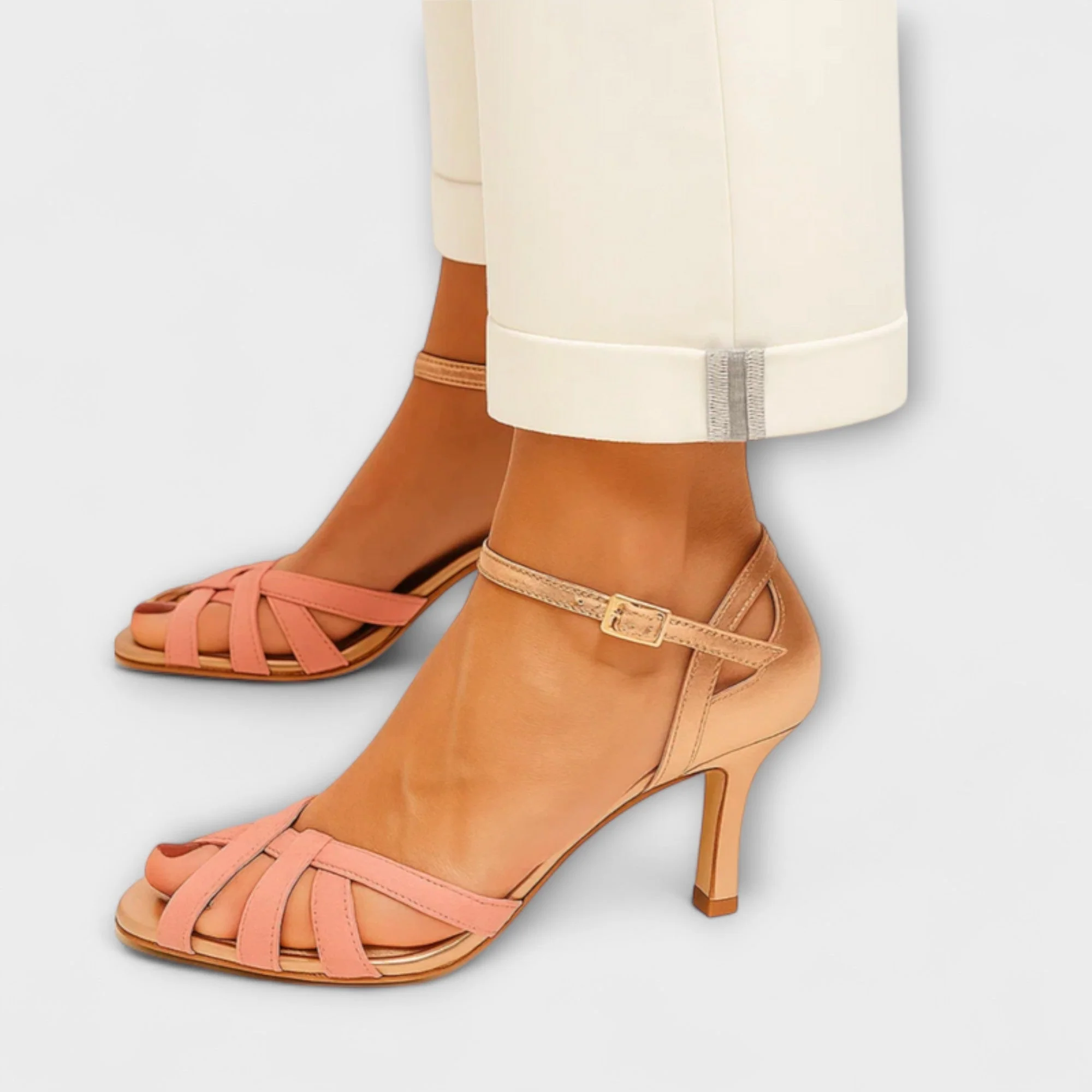 Philena – Riemchensandalen mit goldenem Akzent - Image 4