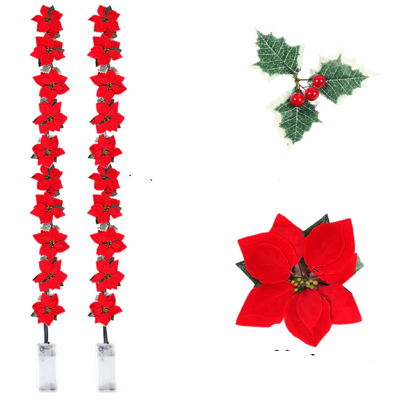 Poinsettia Glow | LED-Sternengirlande für die Weihnachtsdekoration - Image 8
