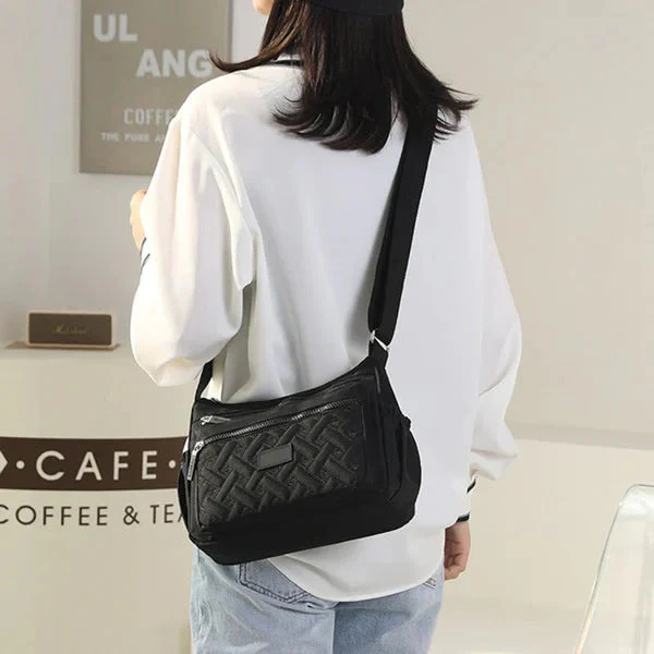 Praktische Damen-Schultertasche aus strapazierfähigem Nylon