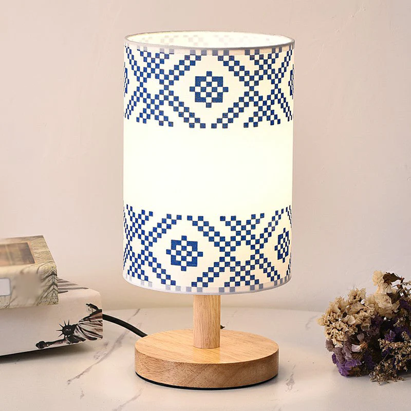 Printelle – Elegante Nachttischlampe mit künstlerischer Stofftextur - Image 9