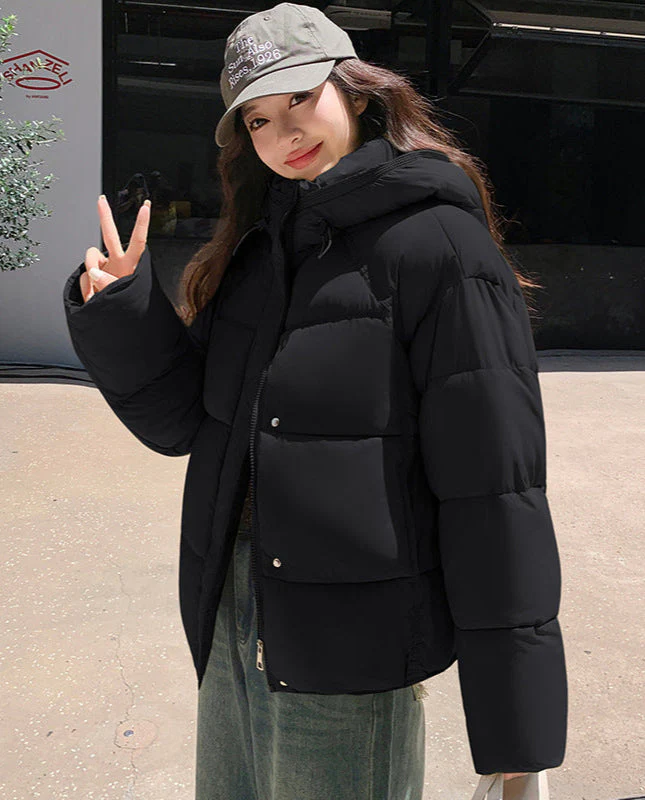 Puffer Winterjacke Kapuze - Image 2