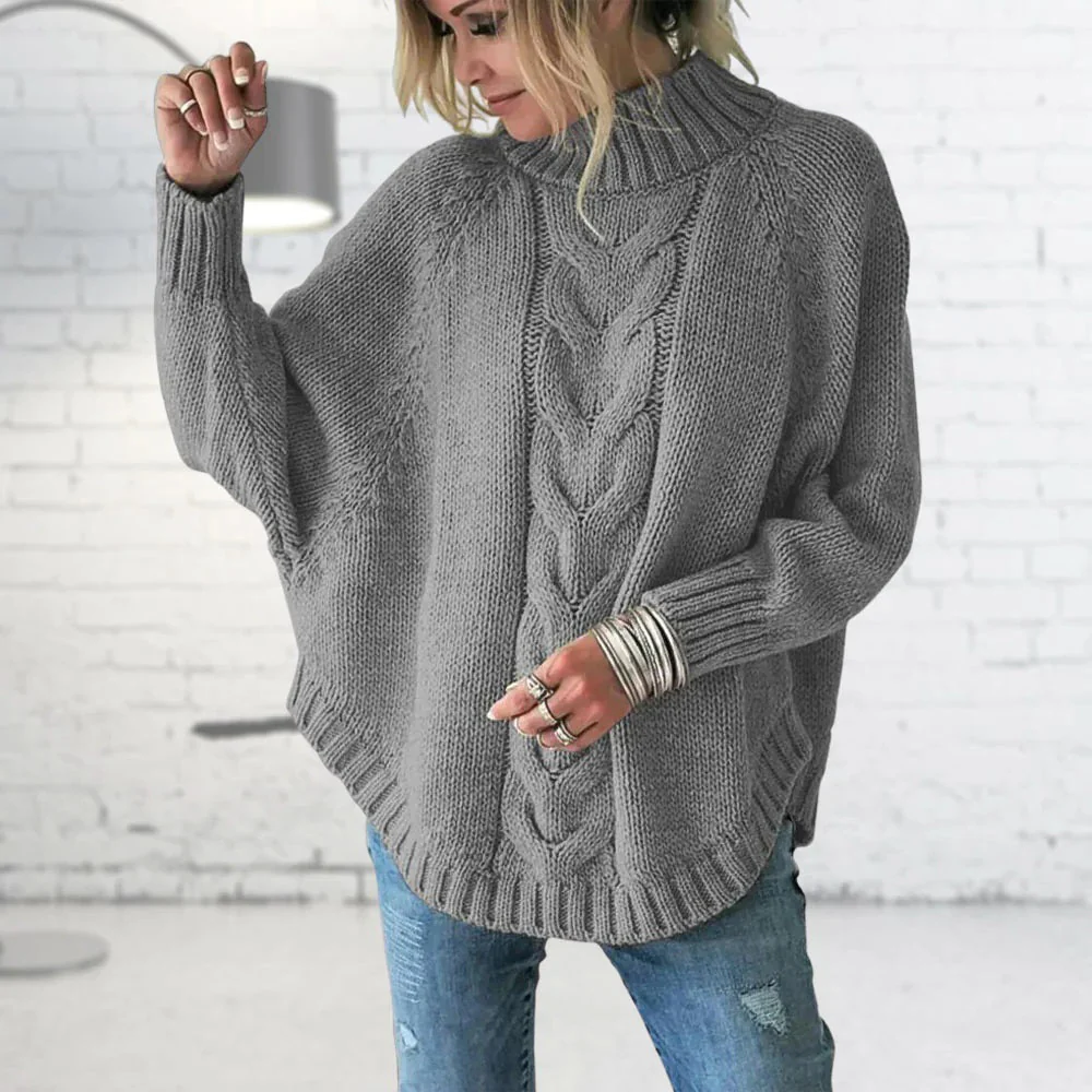 Pullover Damen Strick Rollkragen | Locker & Warm - Image 4