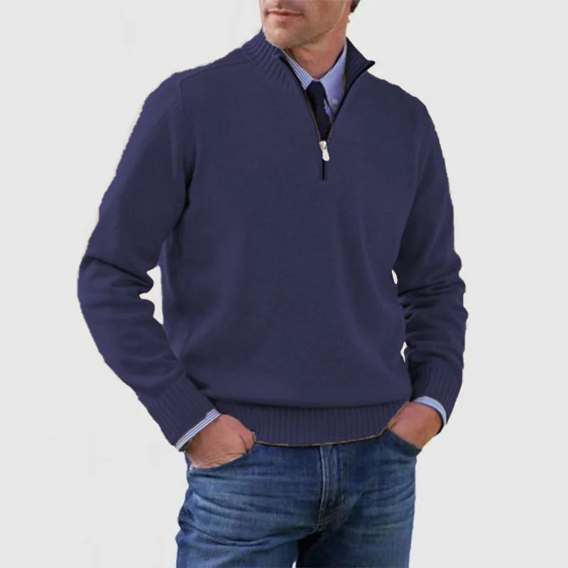 Pullover Herren Half Zip Modern | Warm Komfort Freizeit - Image 5
