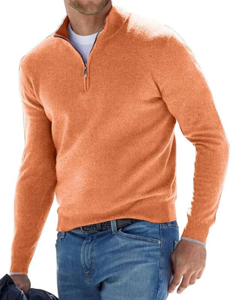 Pullover Herren Strick Reißverschluss | Alltag Komfort - Image 11