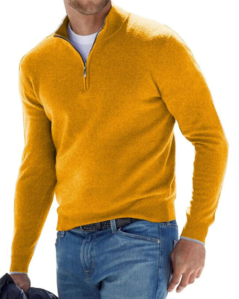 Pullover Herren Strick Reißverschluss | Alltag Komfort - Image 8
