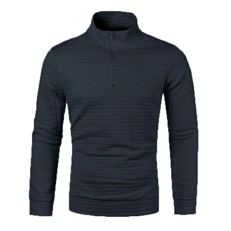 Pullover mit Reißverschluss und festem Muster