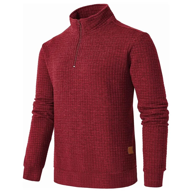 Pullover mit Reißverschluss und festem Muster - Image 6