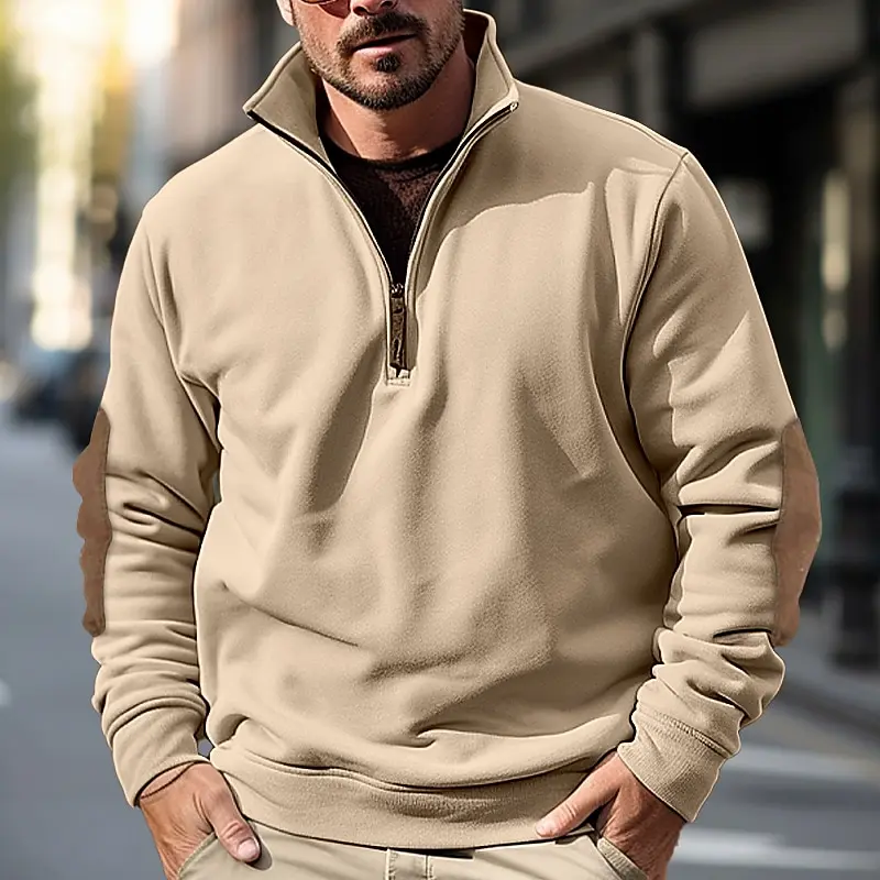 Pullover mit Viertelreißverschluss