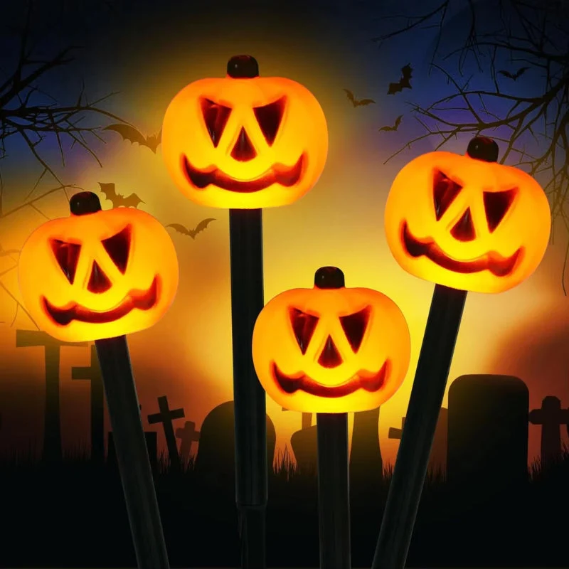 PumpkinGlow Solar Halloween Außenlichter‑Set – Kürbis LED Dekoration mit Solarenergie - Image 4