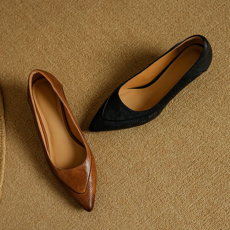 Pauline | Damen Leder Pumps Spitze Zehenpartie – Echte Leder Pumps Elegant 2026 - Image 12