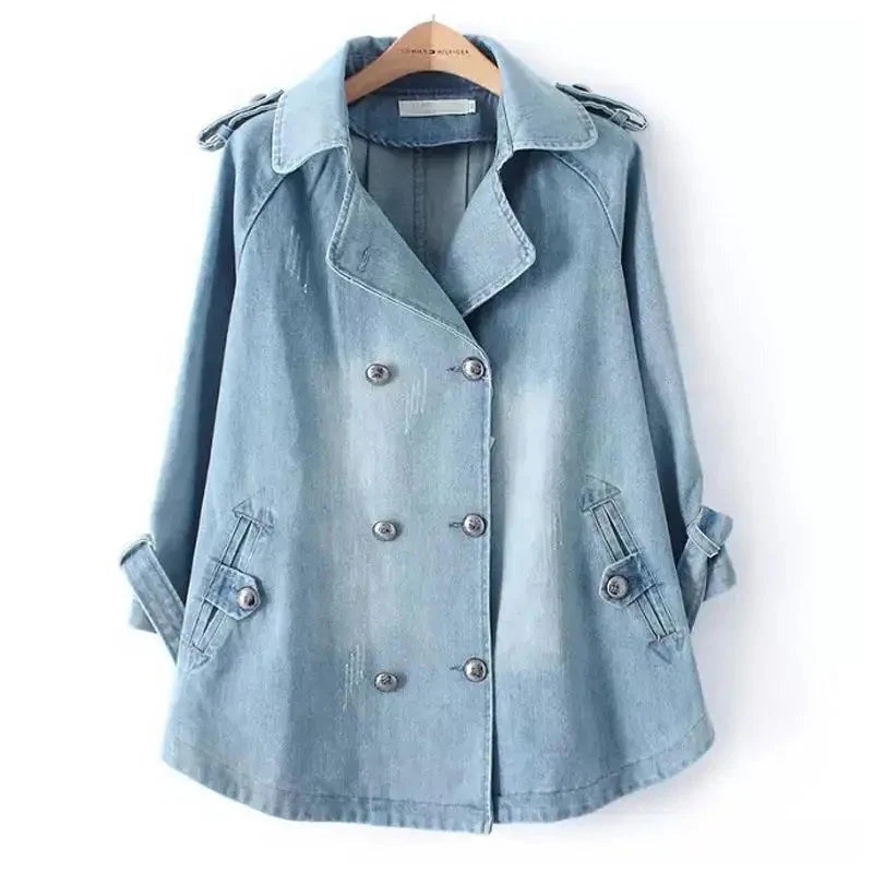 QUEENA – JEANSJACKE MIT DOPPELKNOPFLEISTE - Image 3
