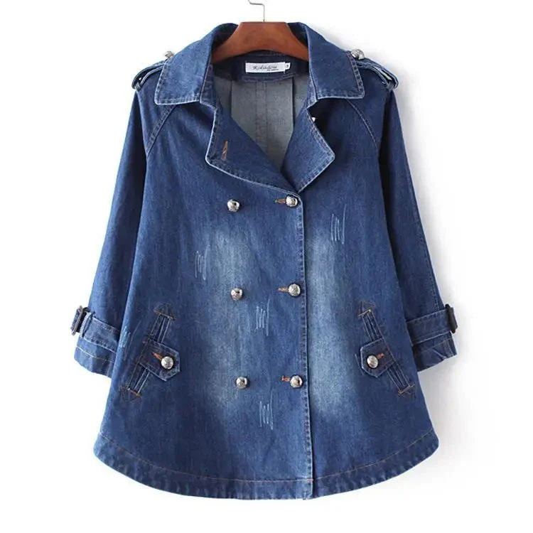 QUEENA – JEANSJACKE MIT DOPPELKNOPFLEISTE - Image 4