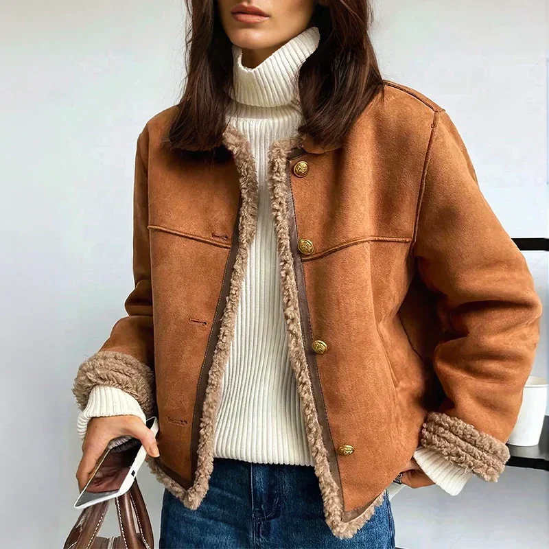 Quenita – Warme Und Elegante Leder Jacke - Image 3