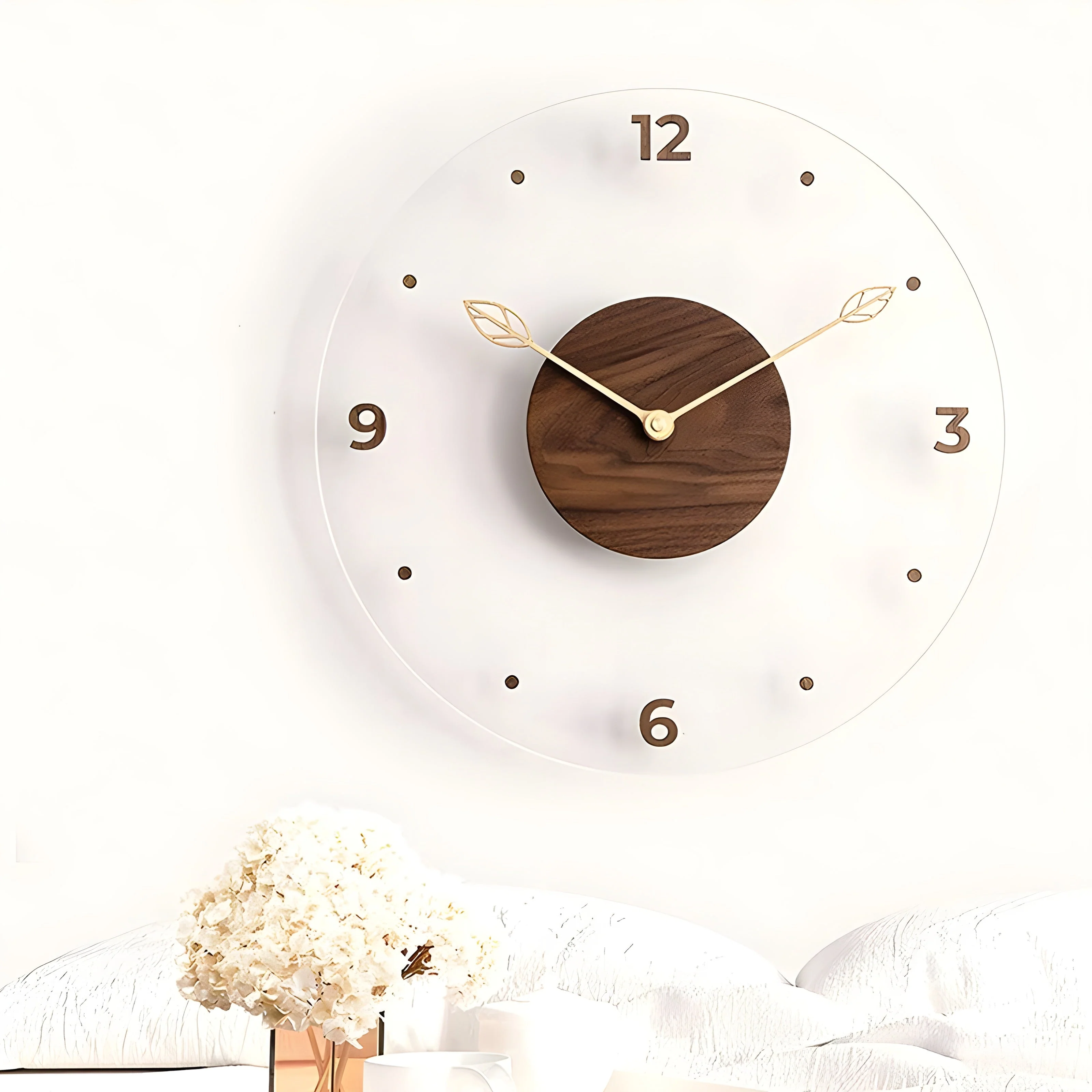 QuietWood – Minimalistische, geräuschlose Wanduhr mit schlichtem Design für jeden Raum - Image 3