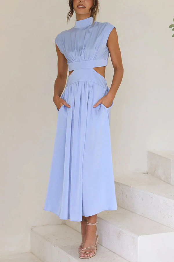 Quincy | Midi-Kleid mit Cut-Out und Taschen - Image 13