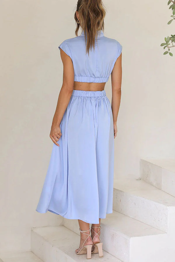 Quincy | Midi-Kleid mit Cut-Out und Taschen - Image 14
