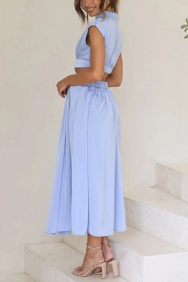 Quincy | Midi-Kleid mit Cut-Out und Taschen - Image 16