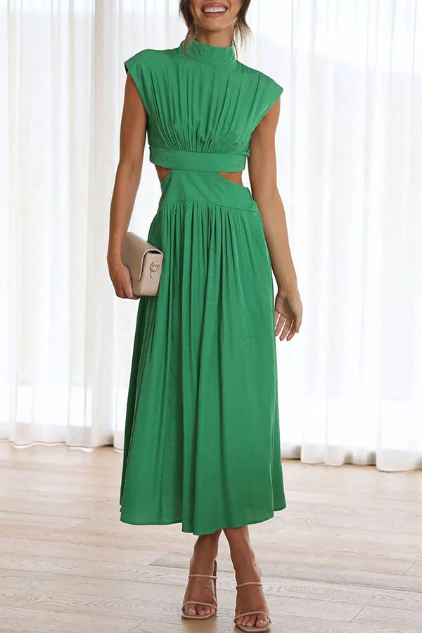 Quincy | Midi-Kleid mit Cut-Out und Taschen - Image 3