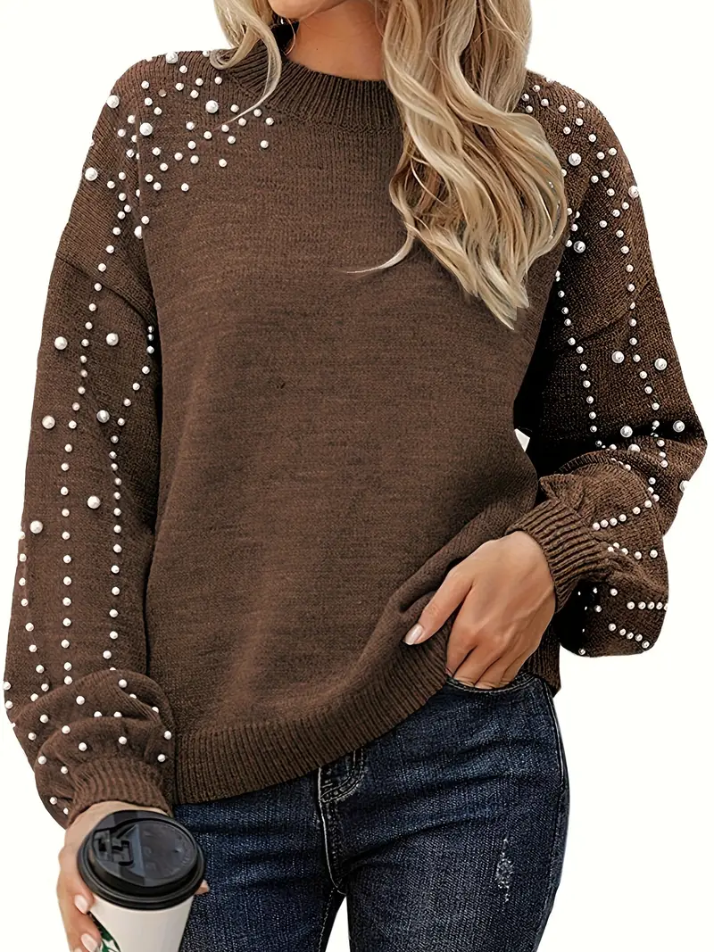 Quinlee – Langärmeliger Strick Pullover Mit Rundhalsausschnitt - Image 4