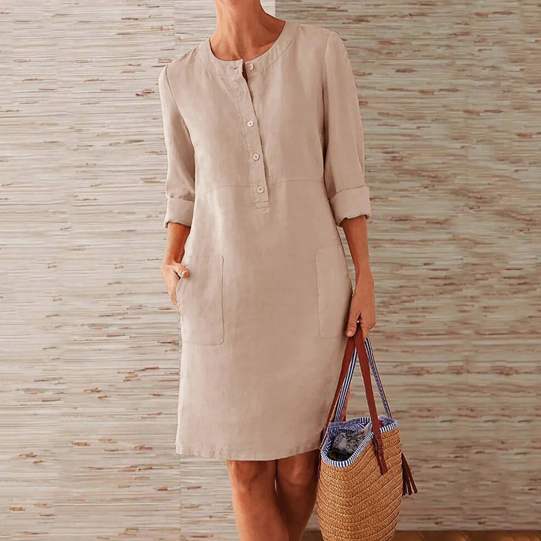 Quinn - Elegantes und fließendes Kleid mit lockerer Passform für Frauen