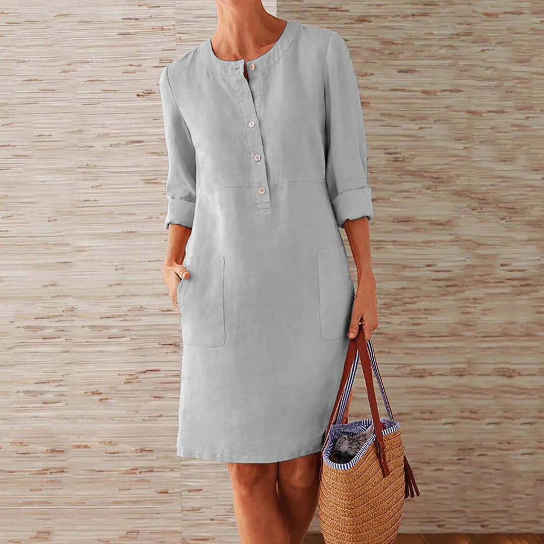 Quinn - Elegantes und fließendes Kleid mit lockerer Passform für Frauen - Image 3