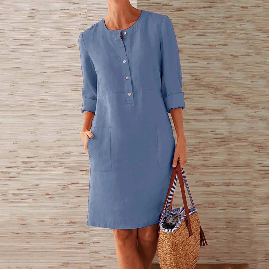 Quinn - Elegantes und fließendes Kleid mit lockerer Passform für Frauen - Image 4