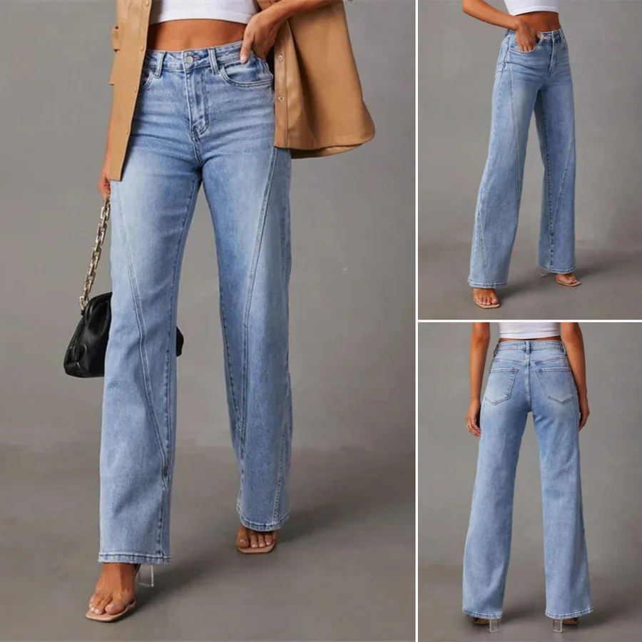 QUINTINA - WEITE JEANS MIT HOHER TAILLE - Image 3